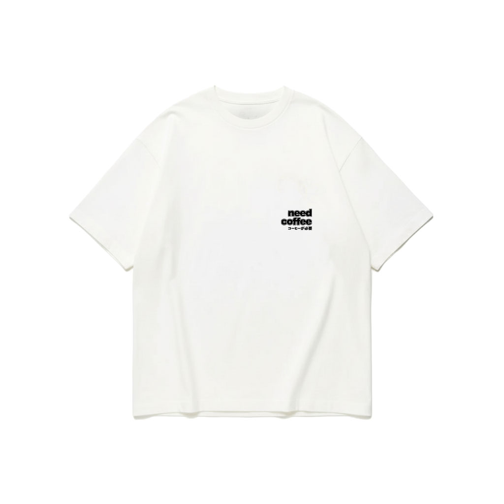 NEED COFFEE / WHITE